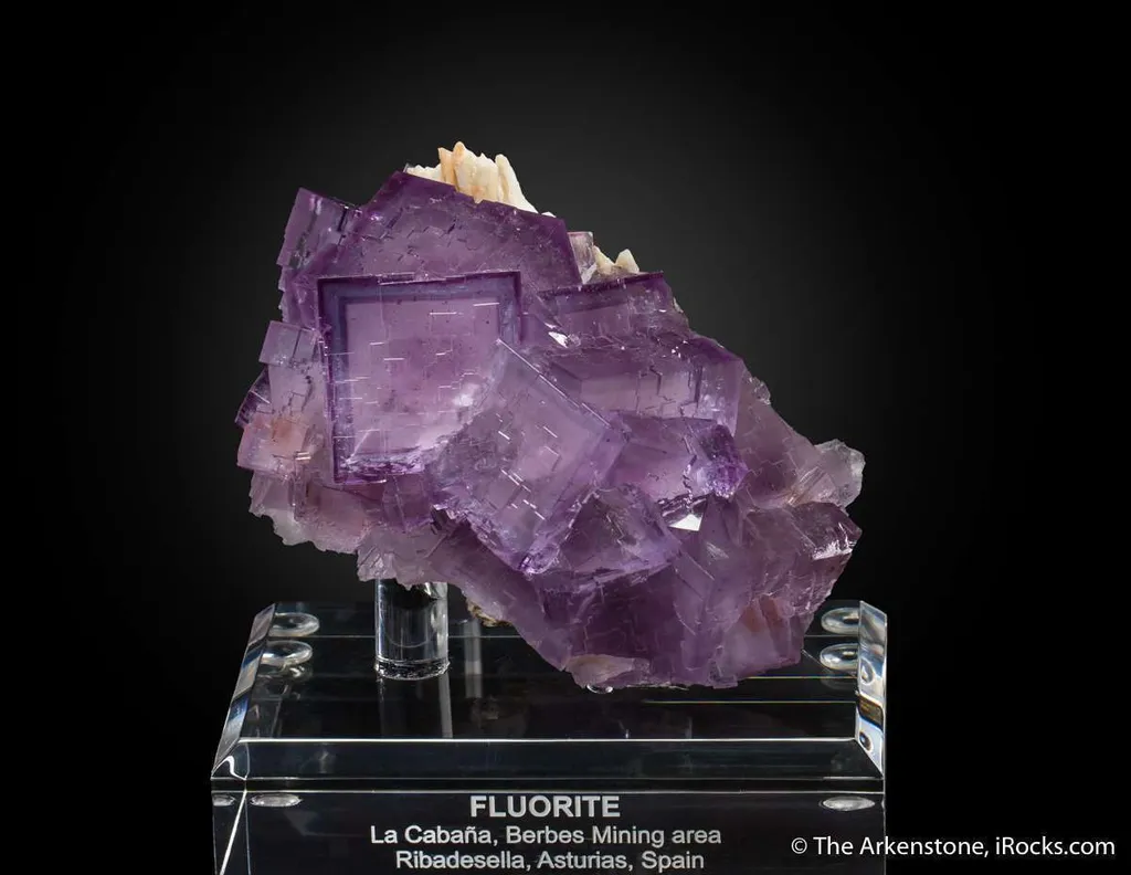 Fluorite on Barite image