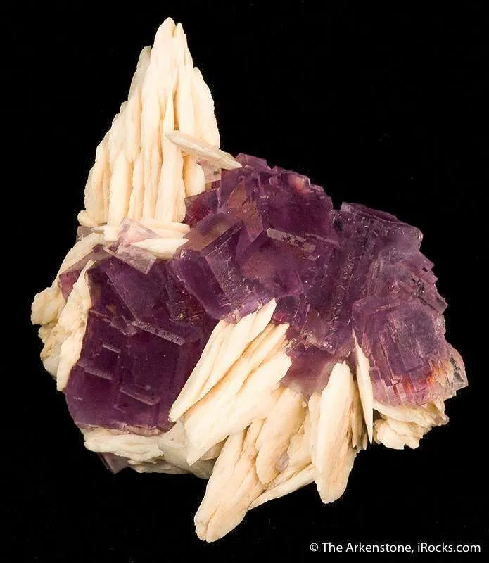 Fluorite on Barite - image 3