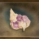 Fluorite on Barite - image 1