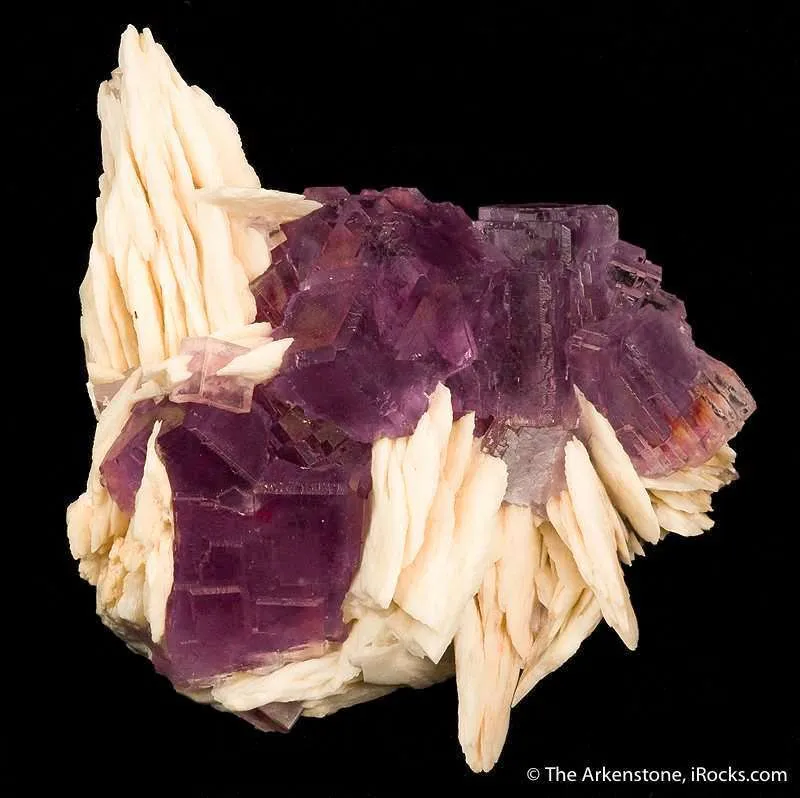 Fluorite on Barite - image 2