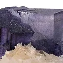 Fluorite on Barite With Calcite - image 3