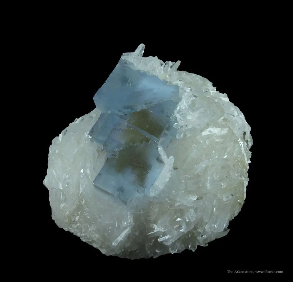 Fluorite on Baryte - image 3