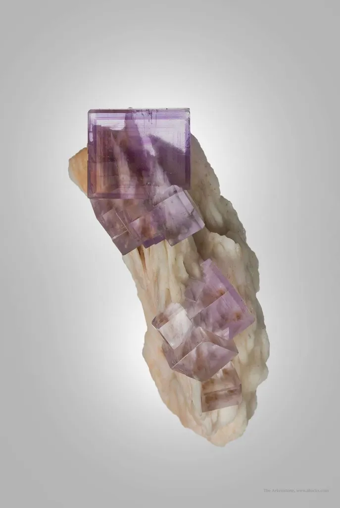 Fluorite on Baryte - image 2