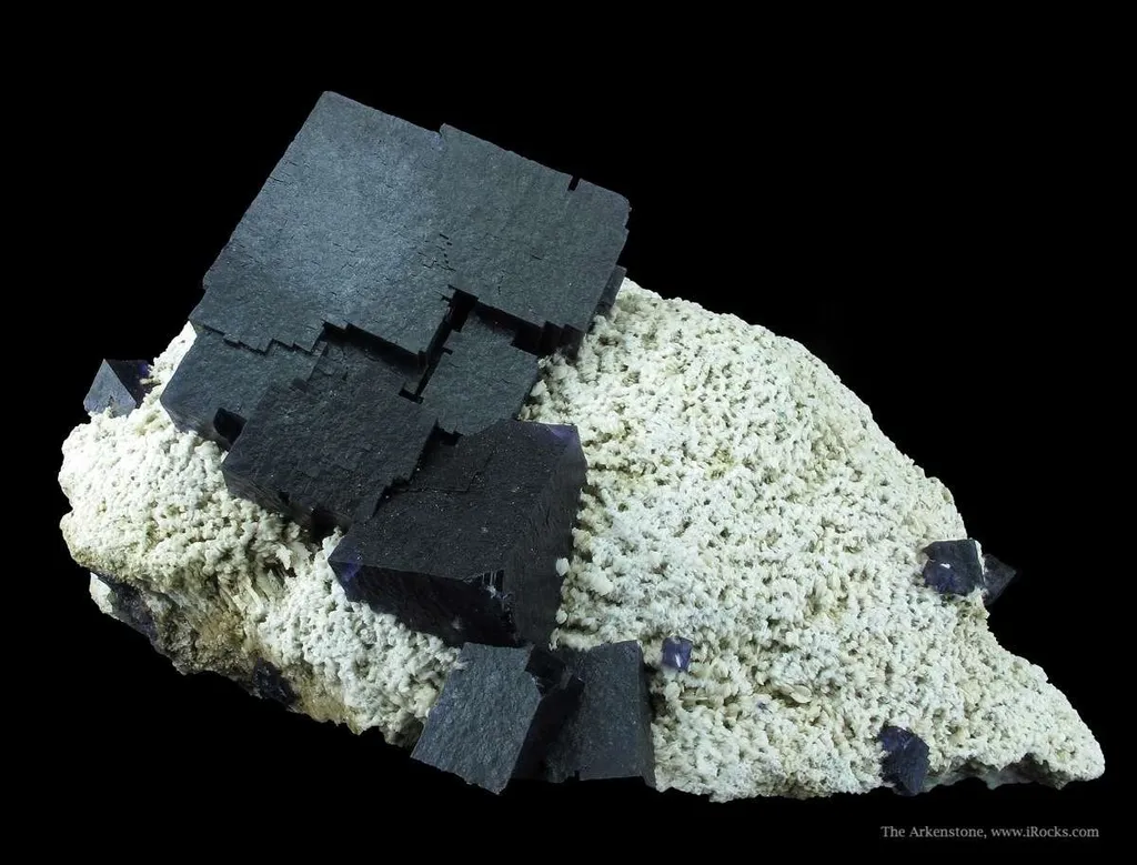 Fluorite on Baryte - image 3