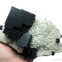Fluorite on Baryte - image 1