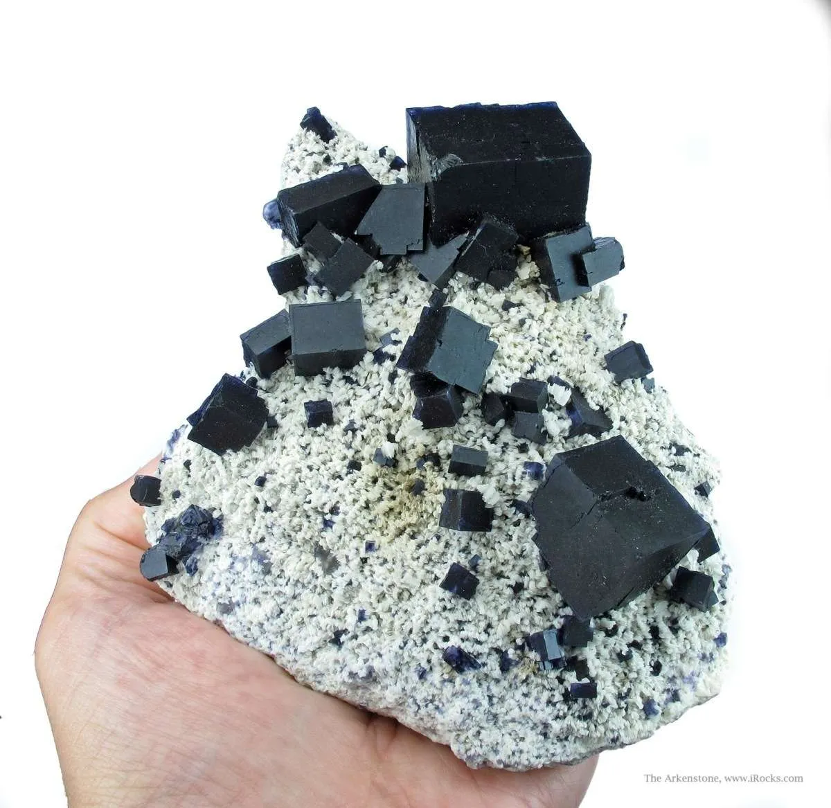 Fluorite on Baryte - image 4