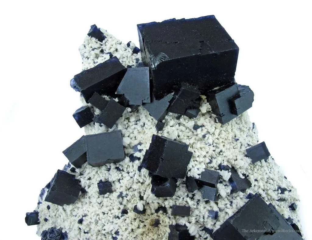 Fluorite on Baryte - image 3