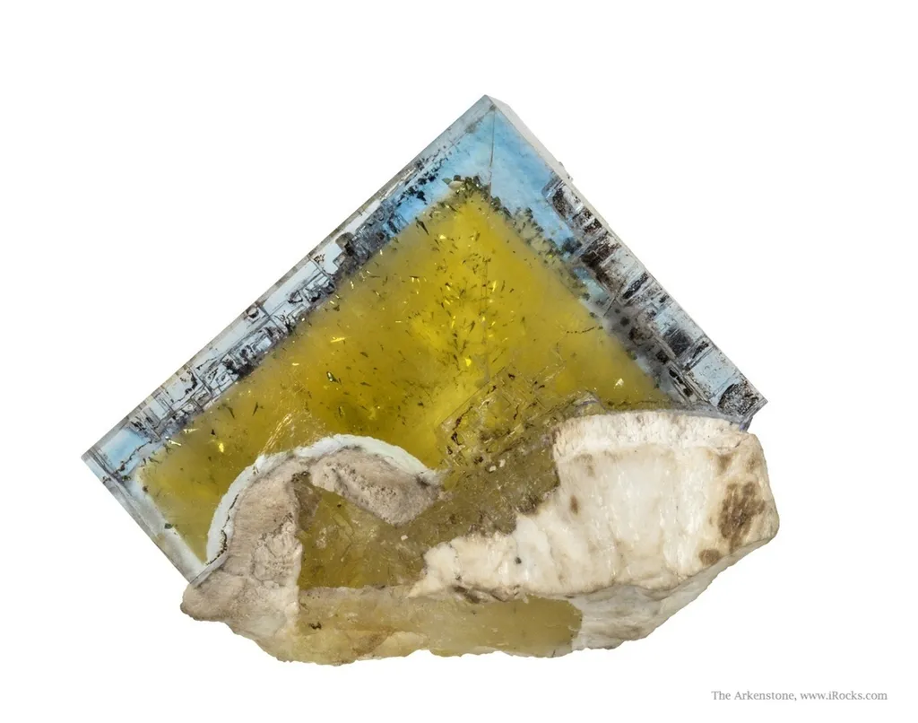 Fluorite on Baryte With Chalcopyrite image