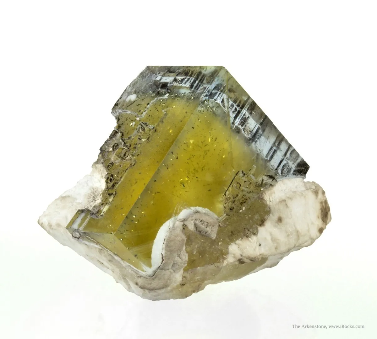 Fluorite on Baryte With Chalcopyrite - image 4
