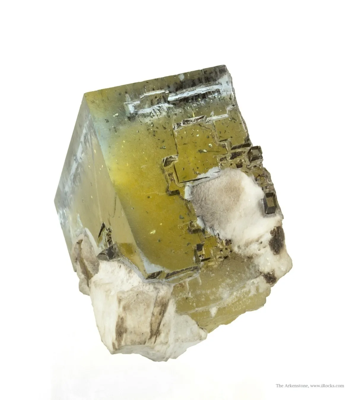 Fluorite on Baryte With Chalcopyrite - image 2