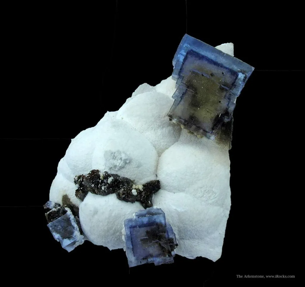 Fluorite on Baryte With Sphalerite - image 2