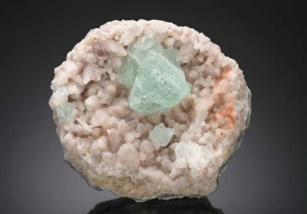 Fluorite on Calcite image