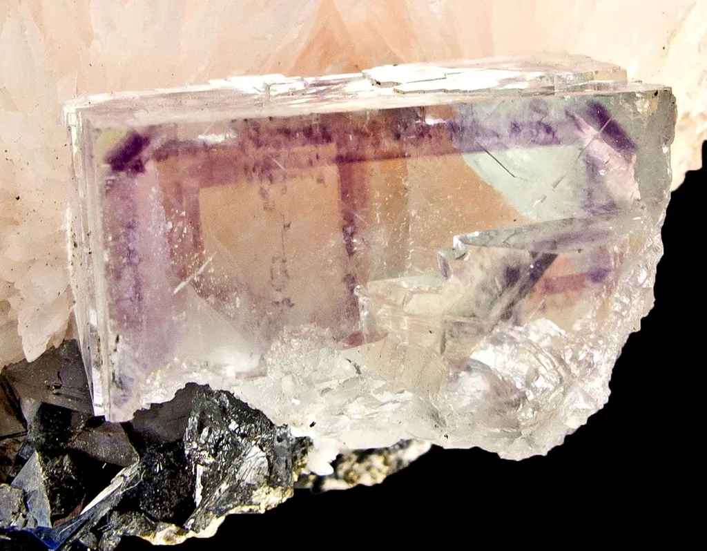 Fluorite on Calcite - image 4