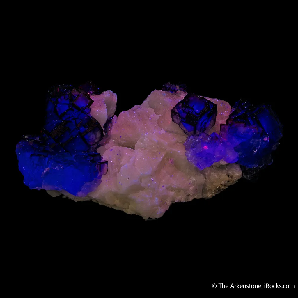Fluorite on Calcite (1974 pocket) - image 6