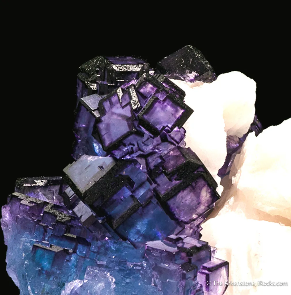 Fluorite on Calcite (1974 pocket) image