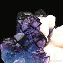 Fluorite on Calcite (1974 pocket) - image 1