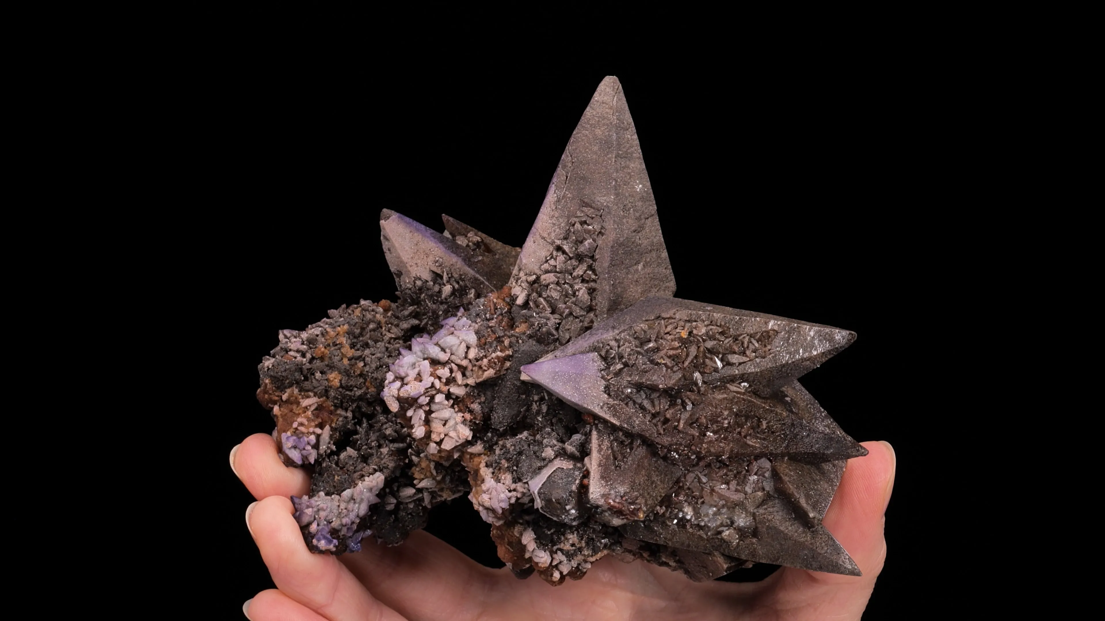 Fluorite on Calcite - image 2