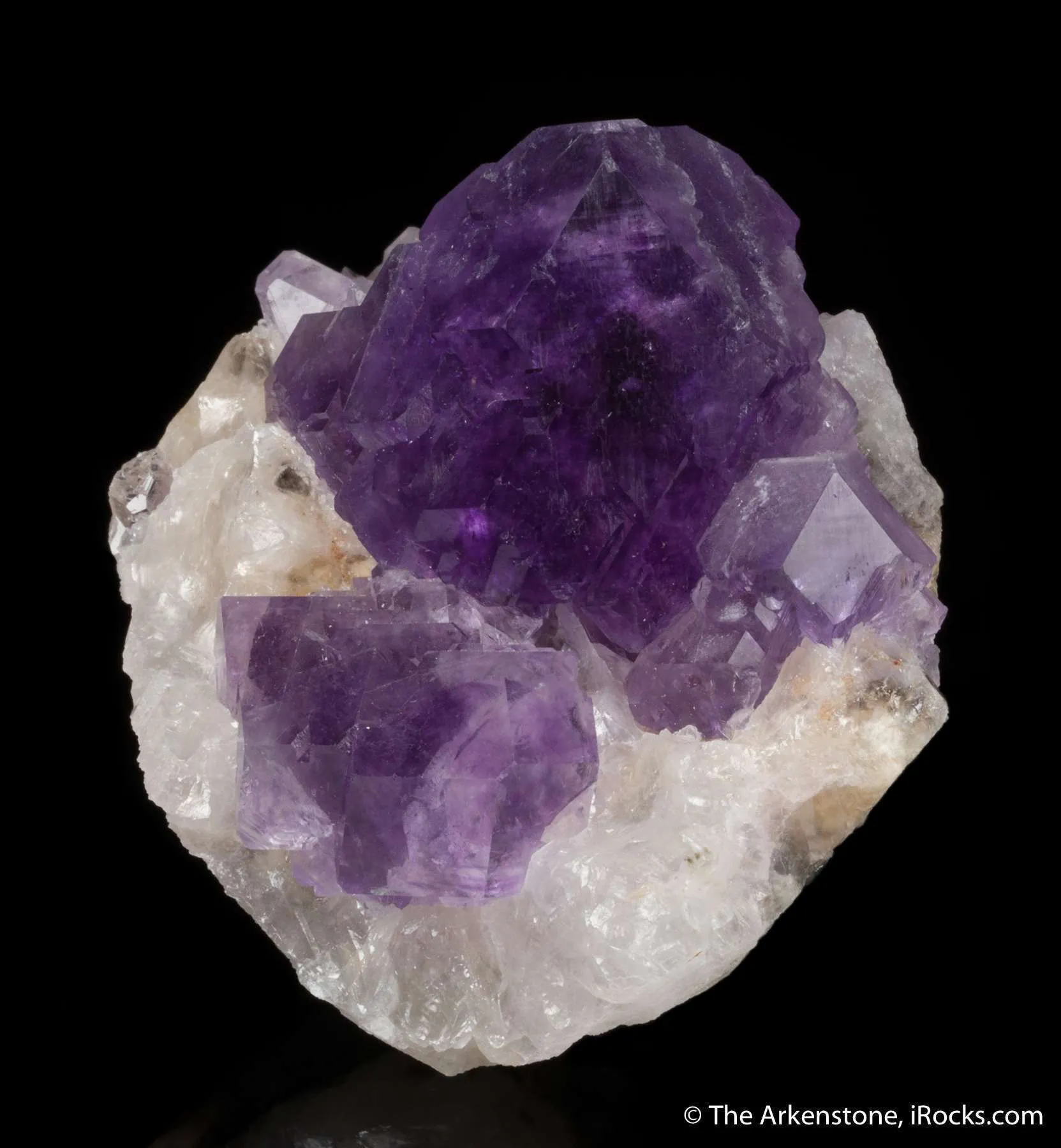 Fluorite on Calcite - image 3