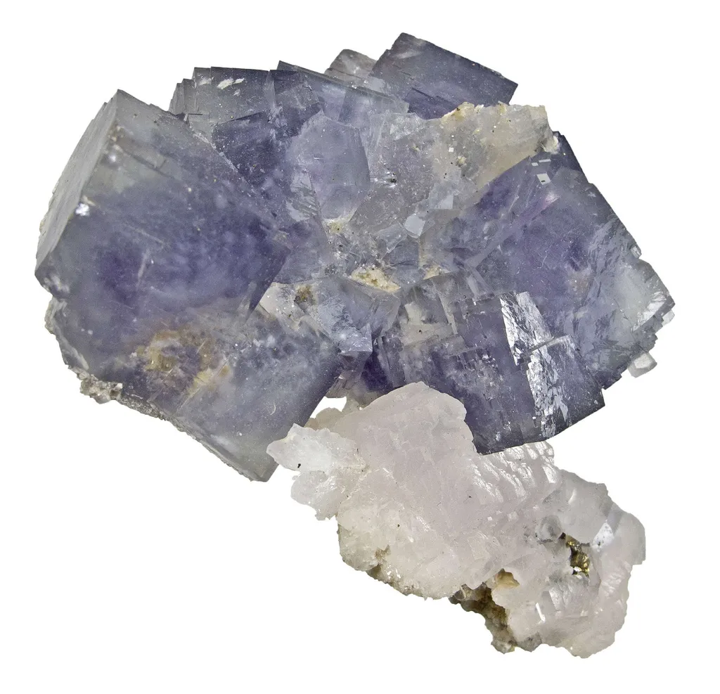 Fluorite on Calcite image