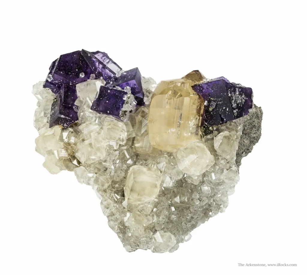 Fluorite on Calcite - image 3