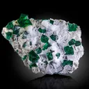 Fluorite on Calcite - image 1