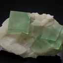 Fluorite on Calcite - image 1
