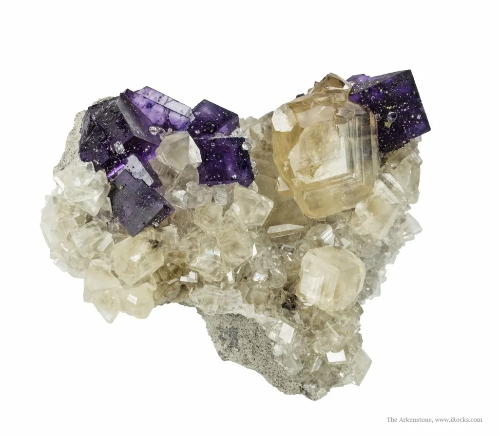 Fluorite on Calcite - image 4