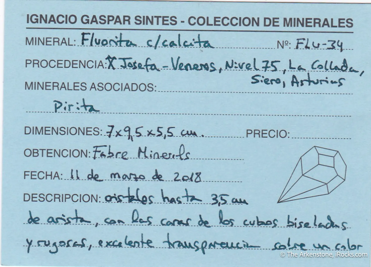 Fluorite on Calcite - image 8