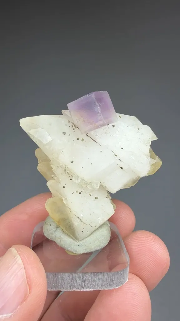 Fluorite on Calcite - image 2
