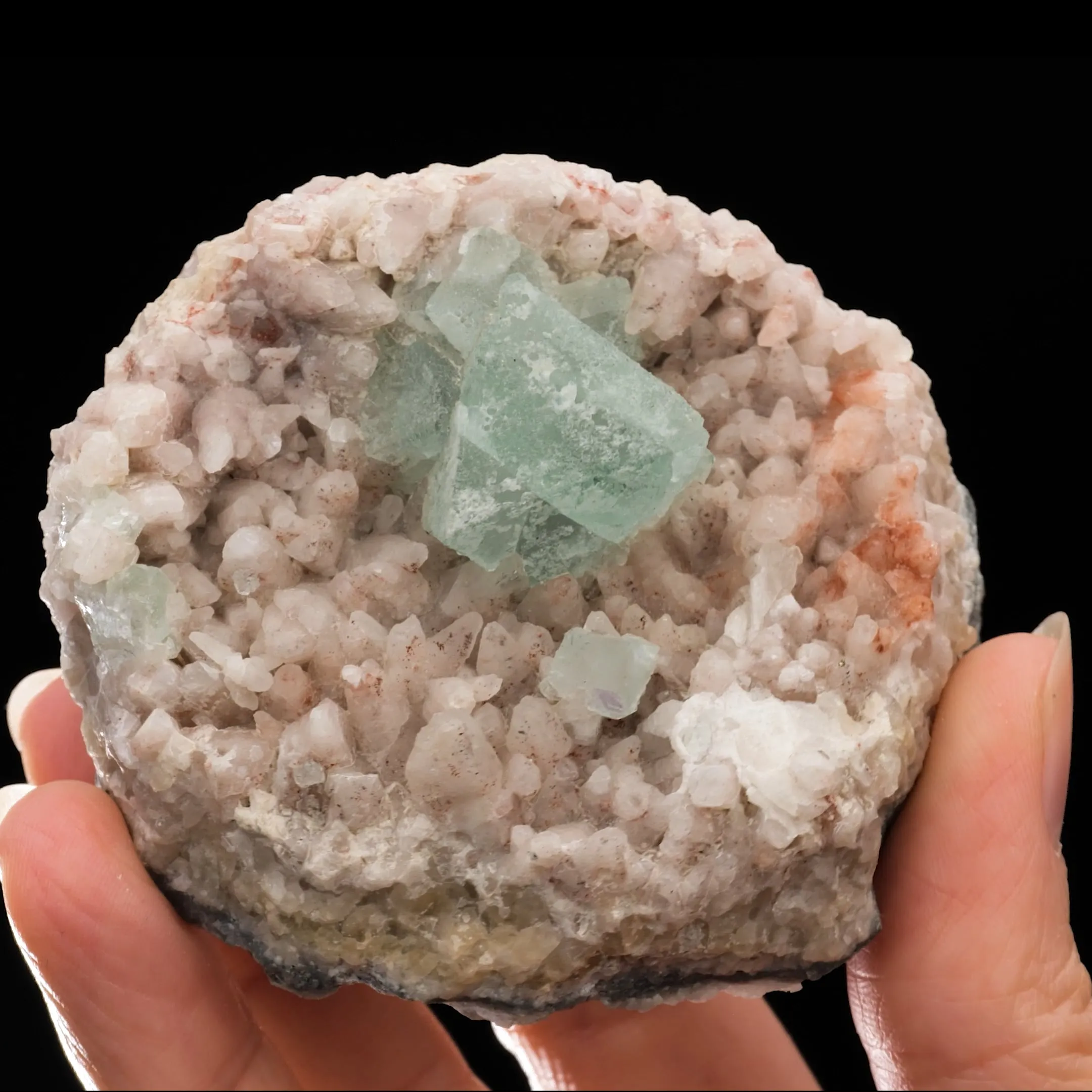 Fluorite on Calcite - image 2