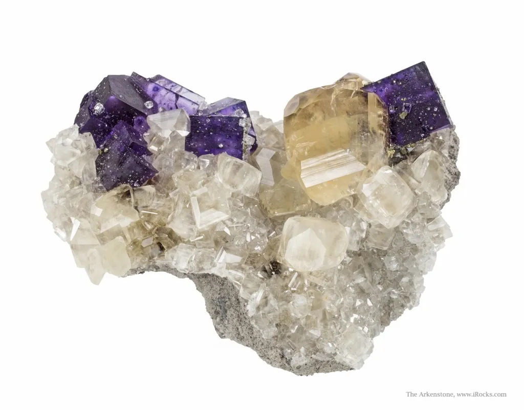 Fluorite on Calcite - image 2