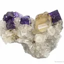 Fluorite on Calcite - image 2