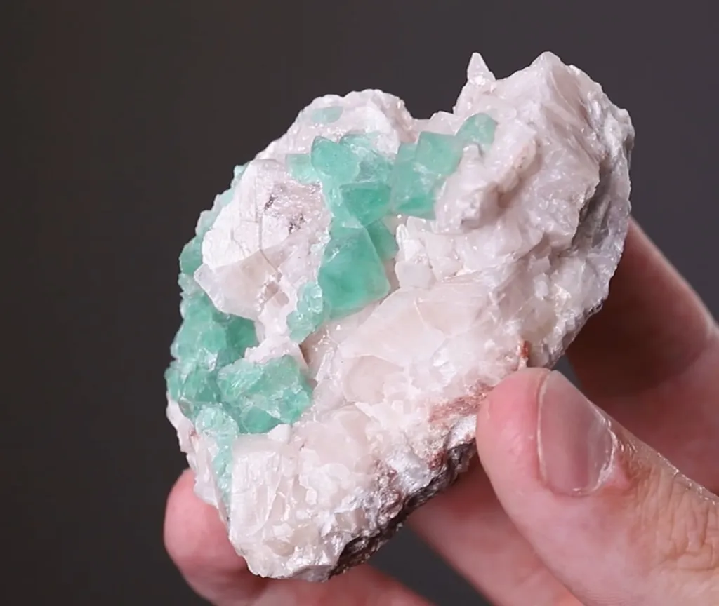 Fluorite on Calcite - image 2