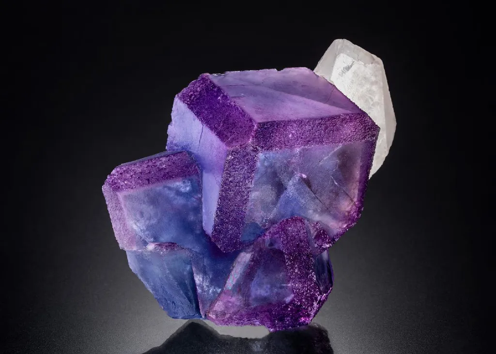 Fluorite on Calcite image
