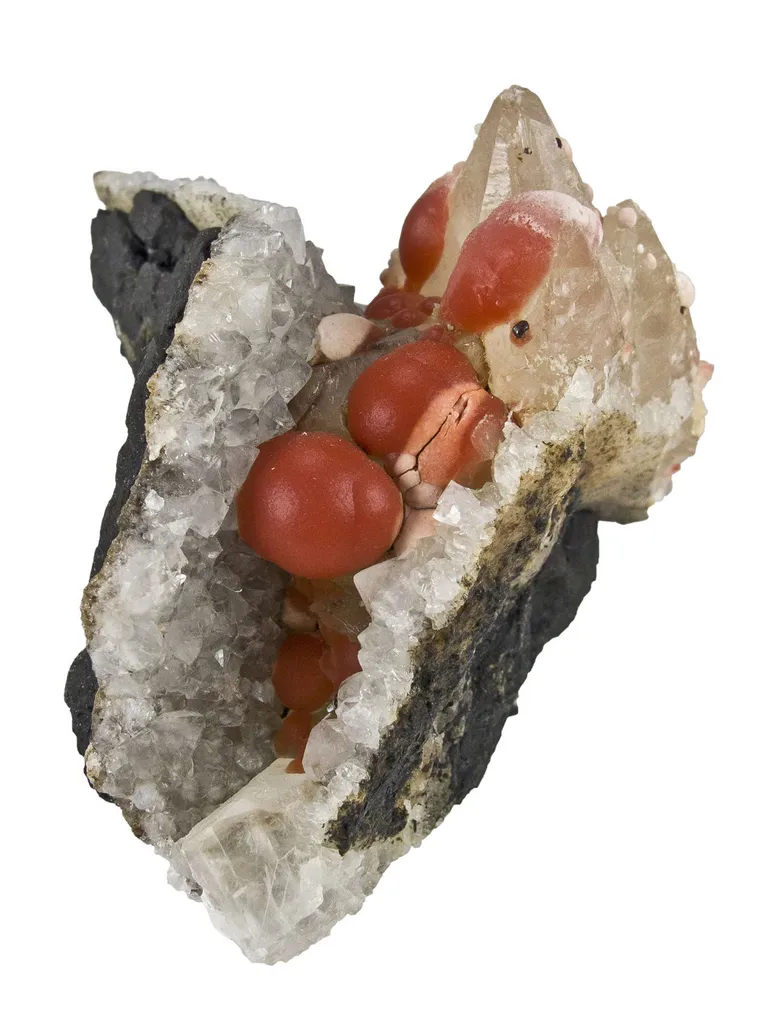 Fluorite on Calcite and Quartz - image 5