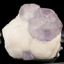 Fluorite on Calcite - image 1