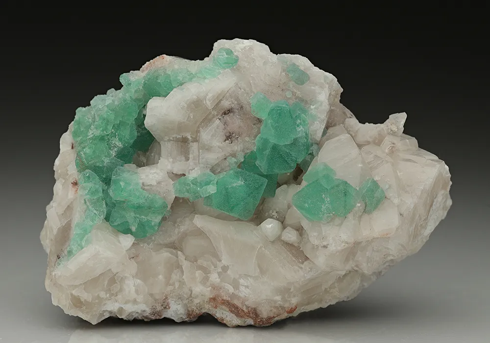 Fluorite on Calcite image