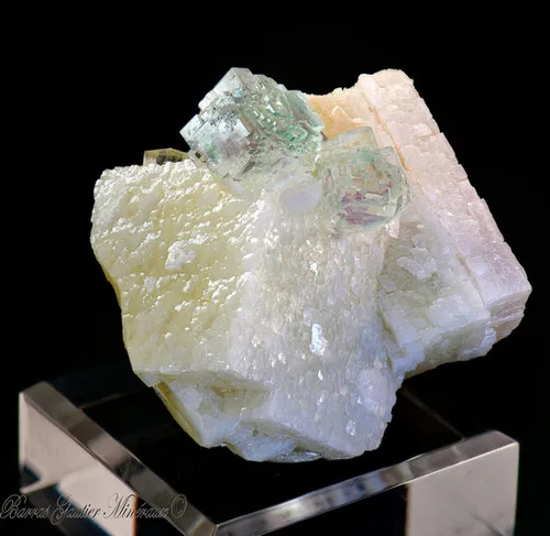 Fluorite on Calcite image