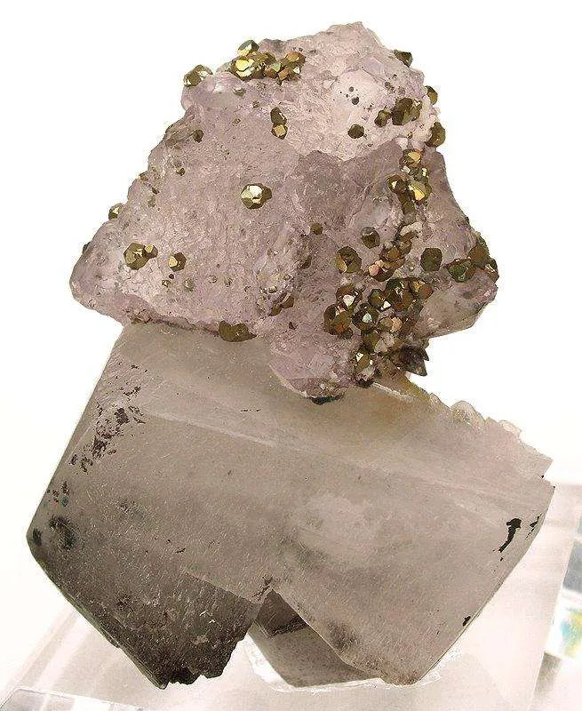 Fluorite on Calcite image