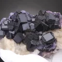 Fluorite on Calcite - image 2