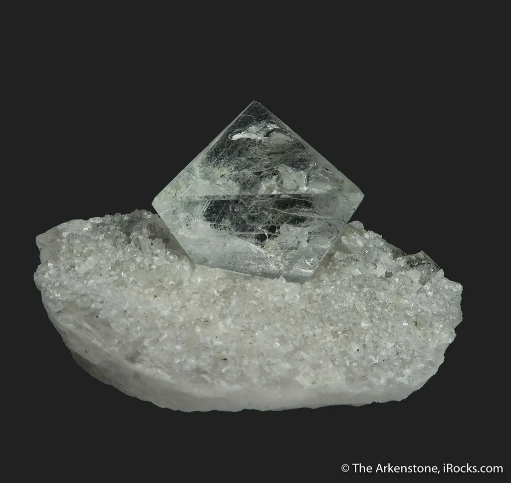 Fluorite on Calcite (both fluorescent) image