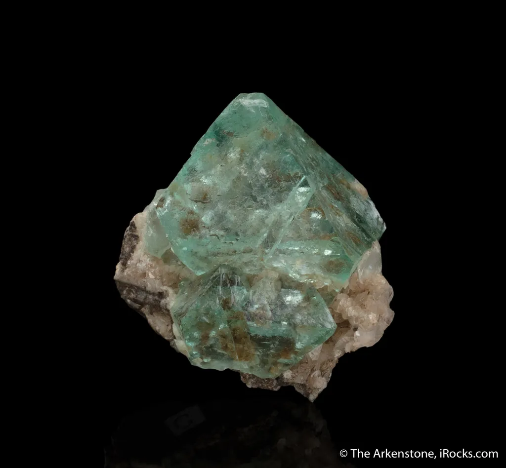 Fluorite on Calcite image
