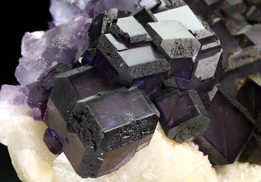 Fluorite on Calcite image