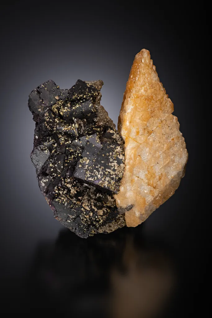 Fluorite on Calcite image