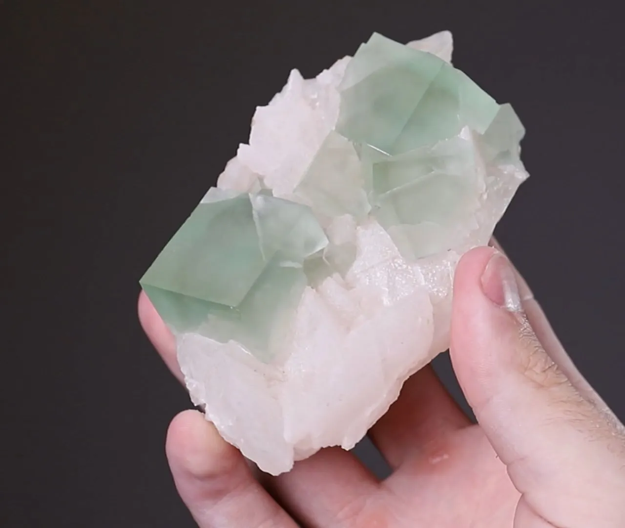Fluorite on Calcite - image 2
