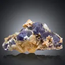Fluorite on Calcite from Pakistan - image 1