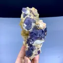 Fluorite on Calcite from Pakistan - image 4