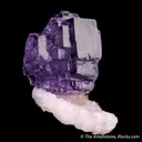 Fluorite on Calcite var. Manganoan - image 6