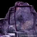 Fluorite on Calcite var. Manganoan - image 5