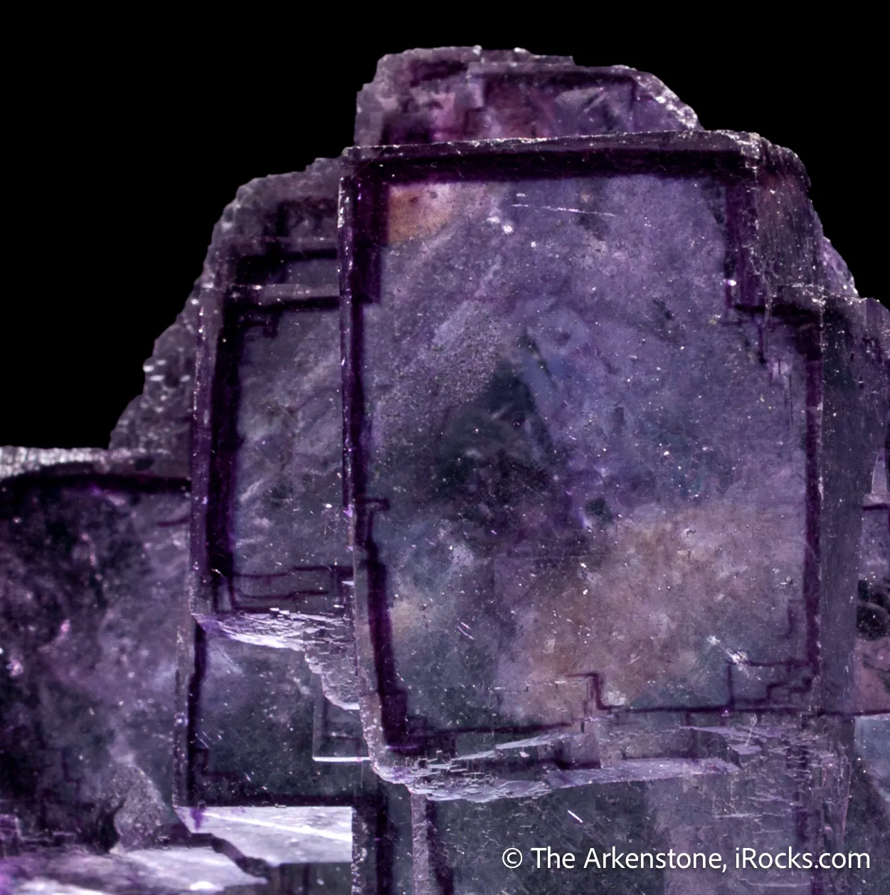 Fluorite on Calcite var. Manganoan - image 5